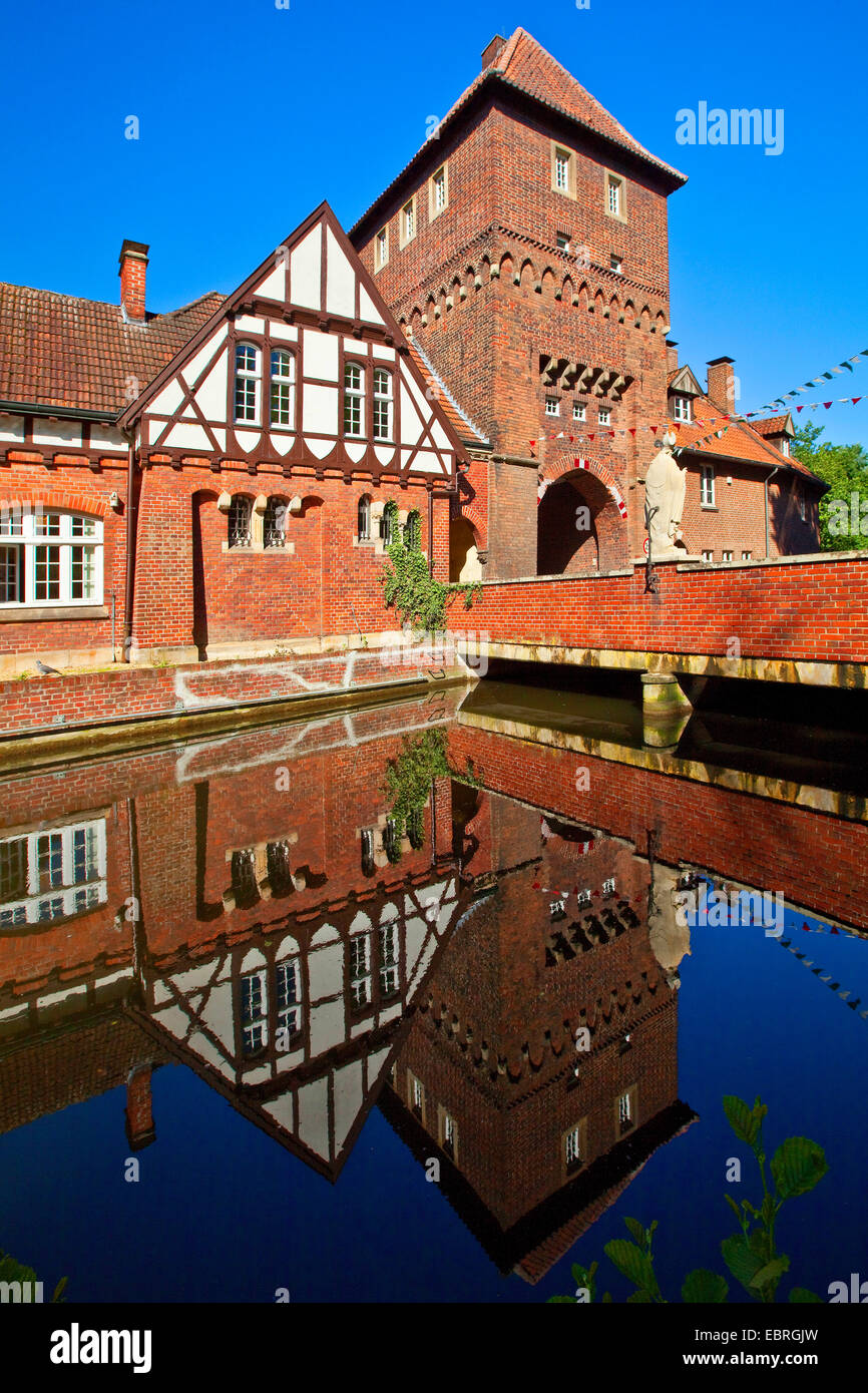 mittelalterliche Stadttor Walkenbrueckentor, Deutschland, Nordrhein-Westfalen, Coesfeld Stockfoto