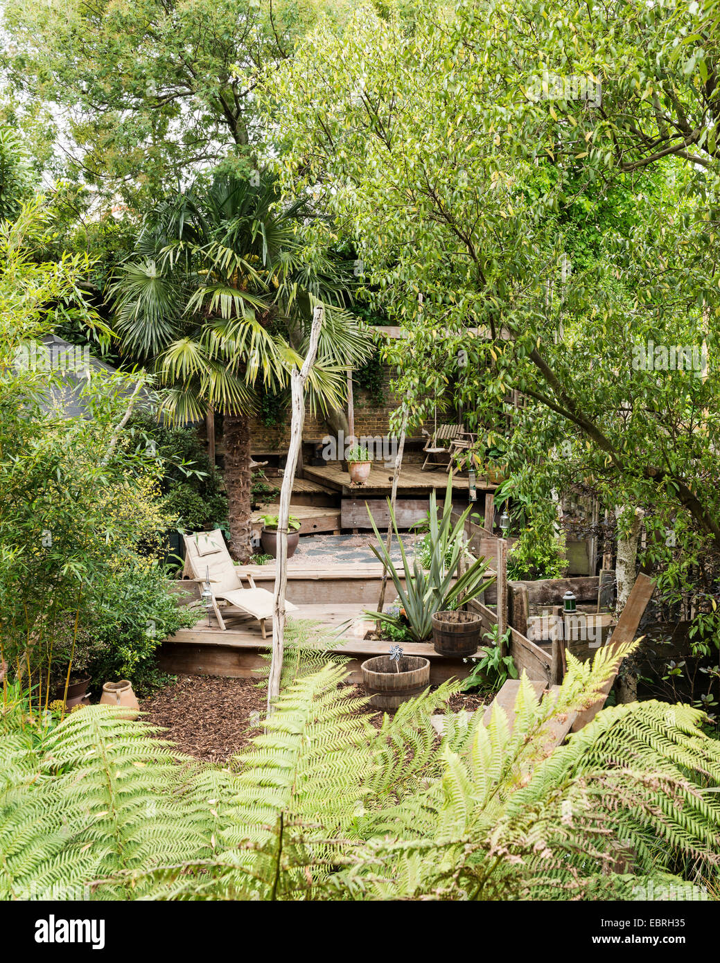 Garten der Farne und Palmen, entworfen von James Fraser Stockfoto