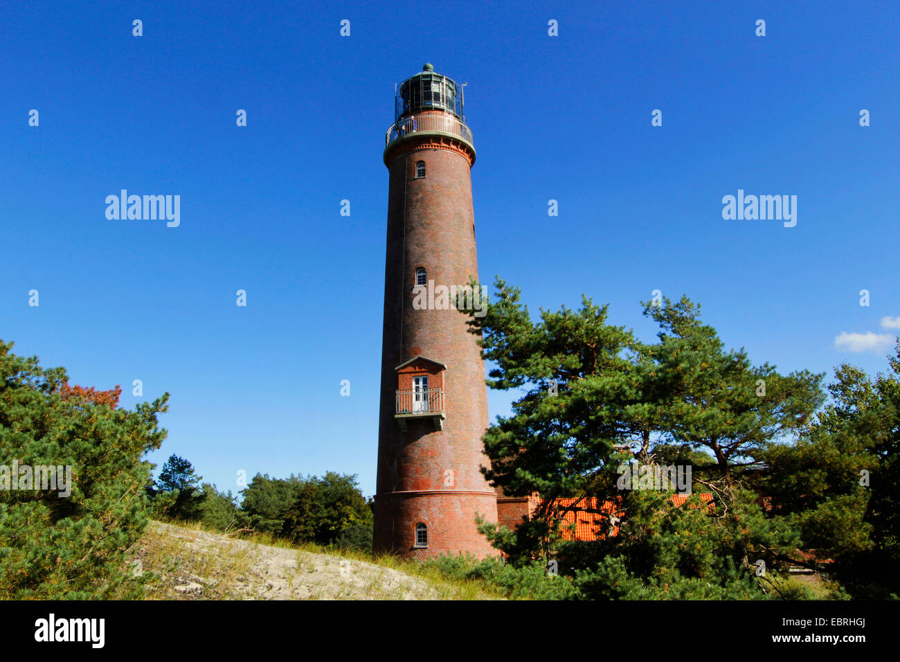 Leuchtturm am Darßer Ort, Deutschland, Mecklenburg-Vorpommern, geboren Auf Dem Darß, Prerow Stockfoto