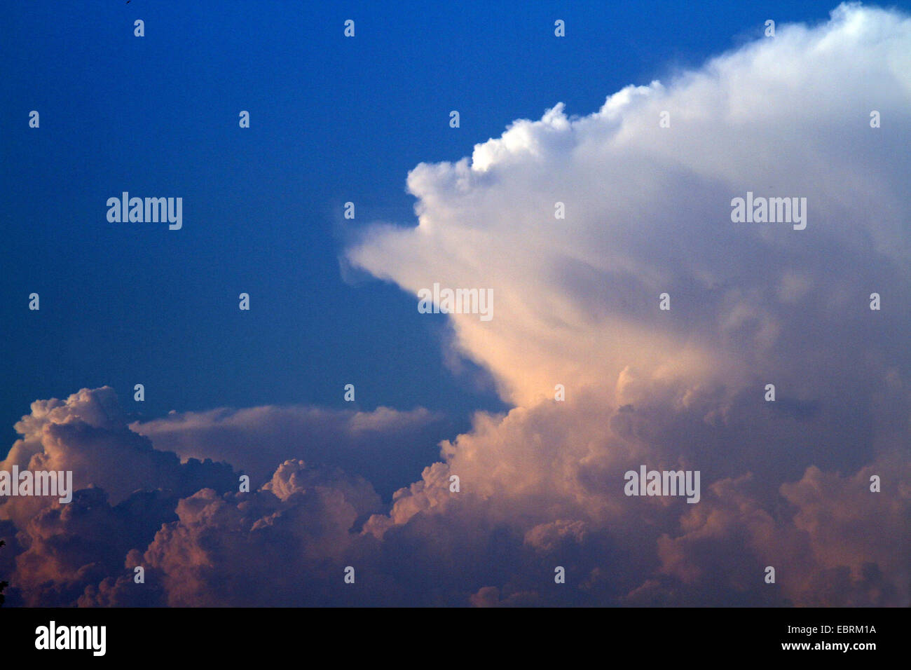 Cumulonimbus Wolken mit Kinuta, Deutschland Stockfoto