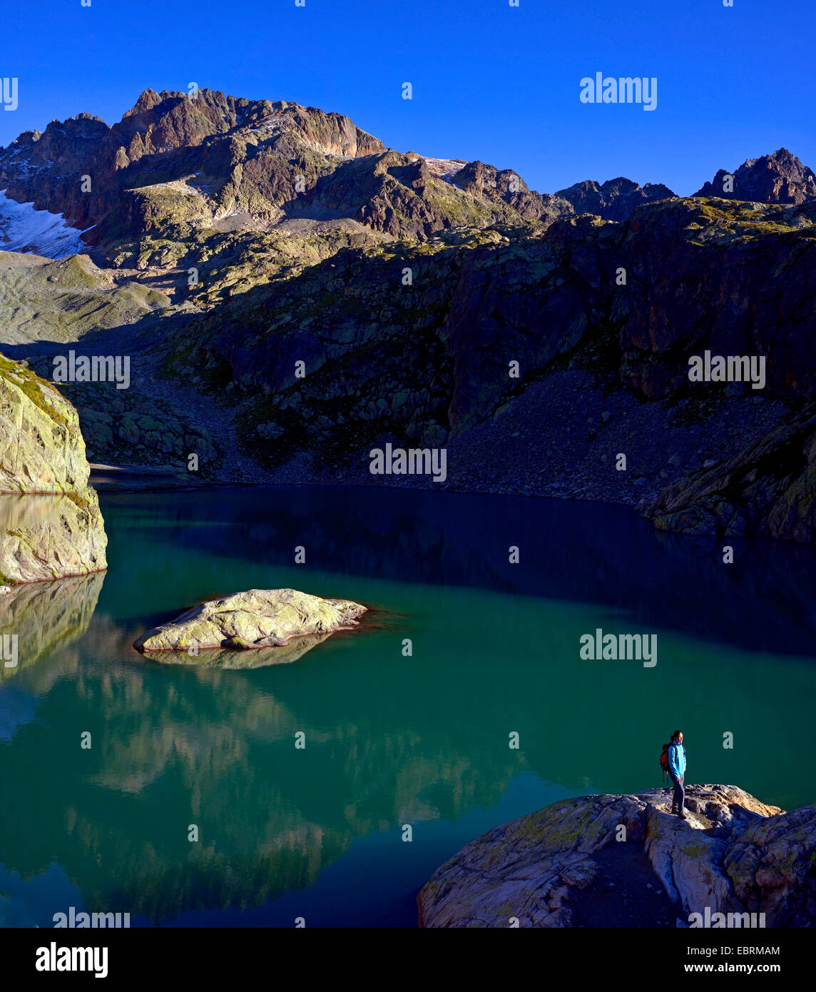 Lac Blanc in den Alpen, Frankreich, Haute-Savoie Chamonix Stockfoto