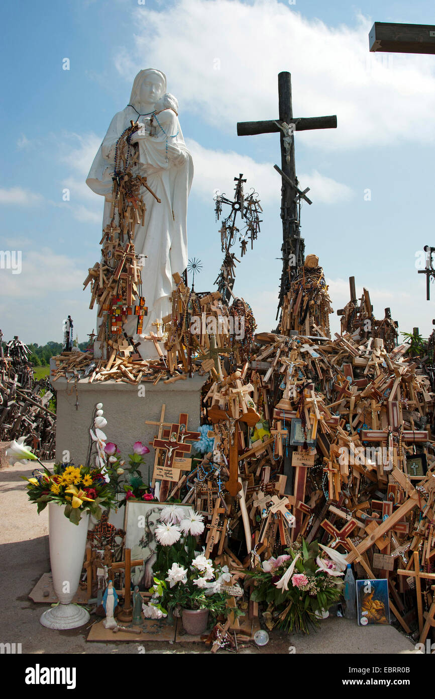 Berg der Kreuze, Litauen Siauliai Stockfoto
