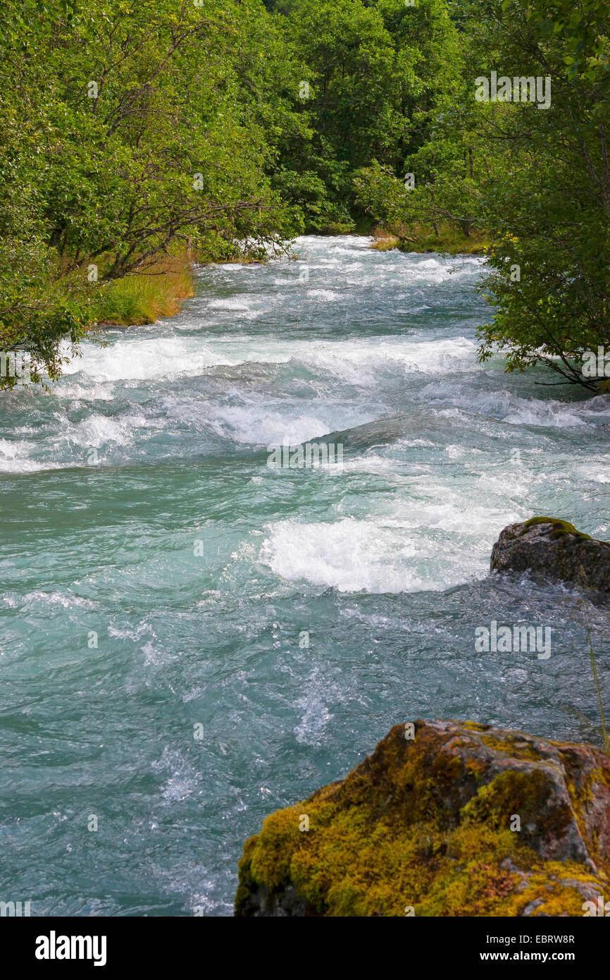 Moell Gebirgsfluss in den Alpen, Österreich, Kärnten Stockfoto