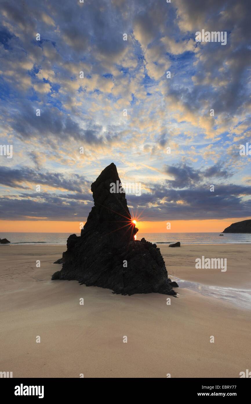 Sandstrand von Sango Bay an der Küste von Schottland, Großbritannien, Schottland, Sutherland Stockfoto