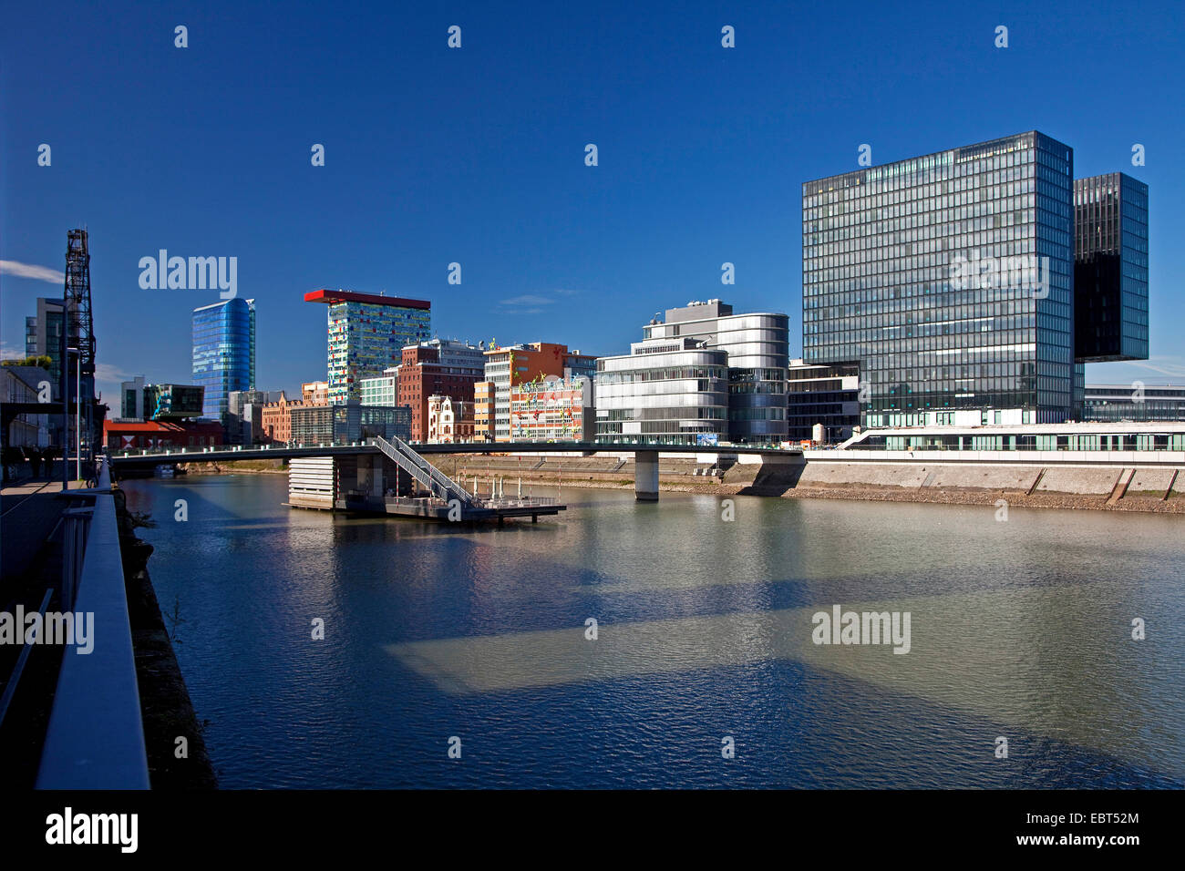 westlichen Teil der Medien Hafen, Deutschland, Nordrhein-Westfalen, Düsseldorf Stockfoto