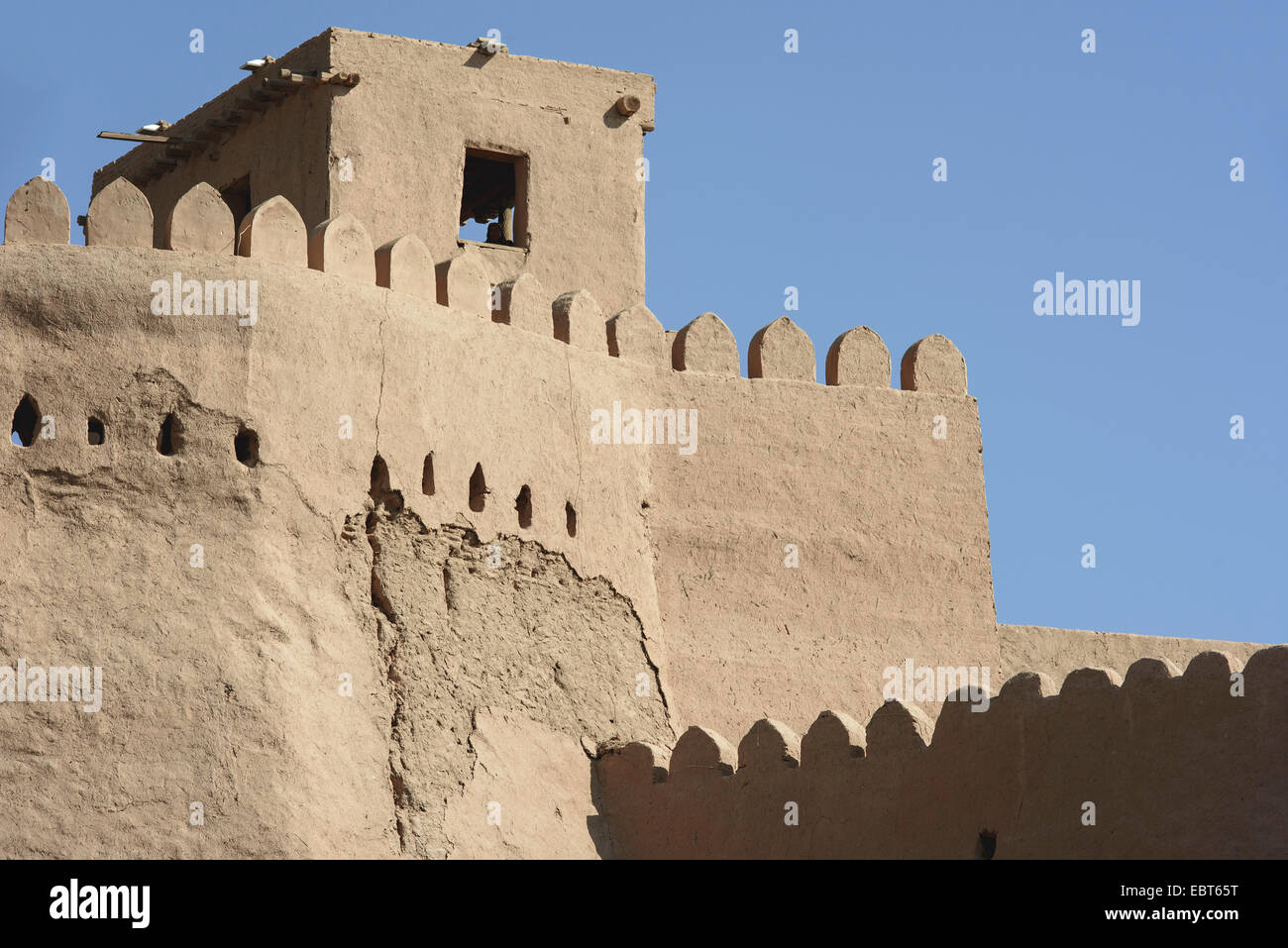 Stadtmauer der Stadt Hitoric Ichan Qala, bereits, Usbekistan, Asien Stockfoto