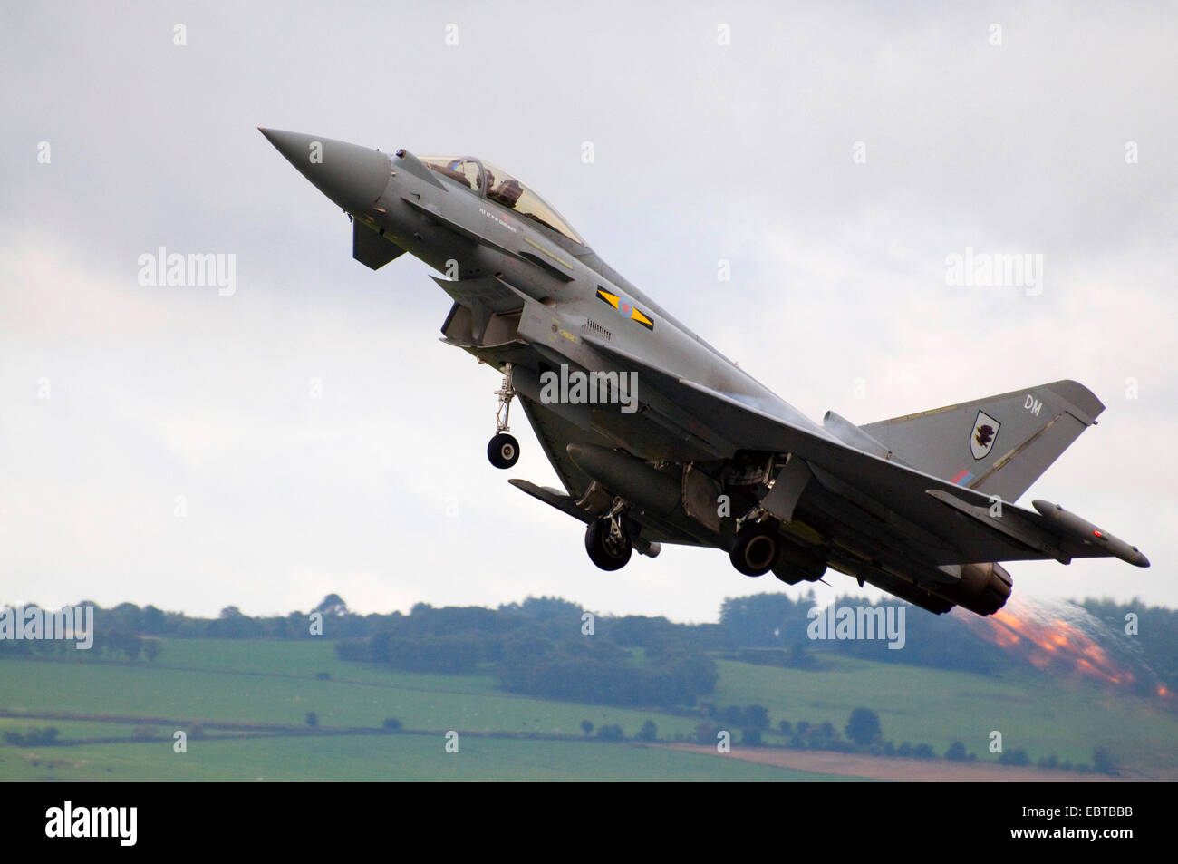 Starfighter 'Taifun' um einen Hauch zeigen nur nach dem Start, Vereinigtes Königreich, Schottland Stockfoto