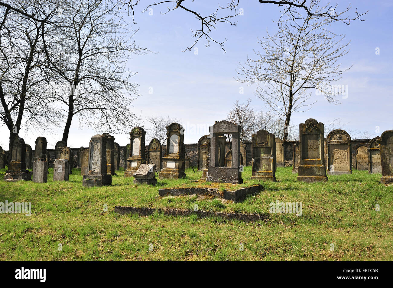 Alter jüdischer Friedhof, Deutschland, Baden-Württemberg, Krautheim Stockfoto