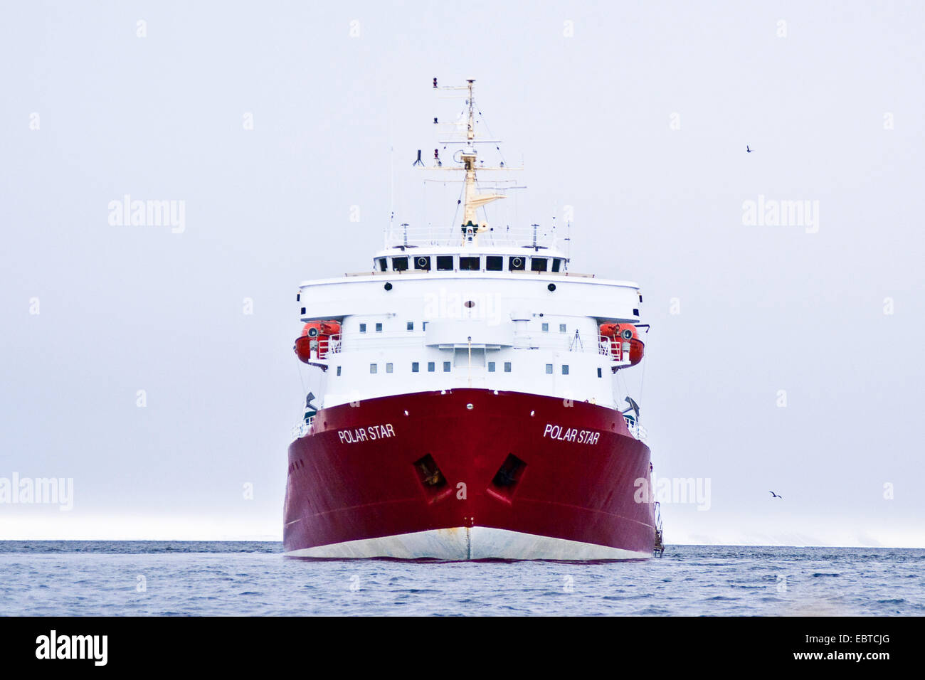 Passagier-Schiff und Eisbrecher "Polarstern", Norwegen, Svalbard Stockfoto