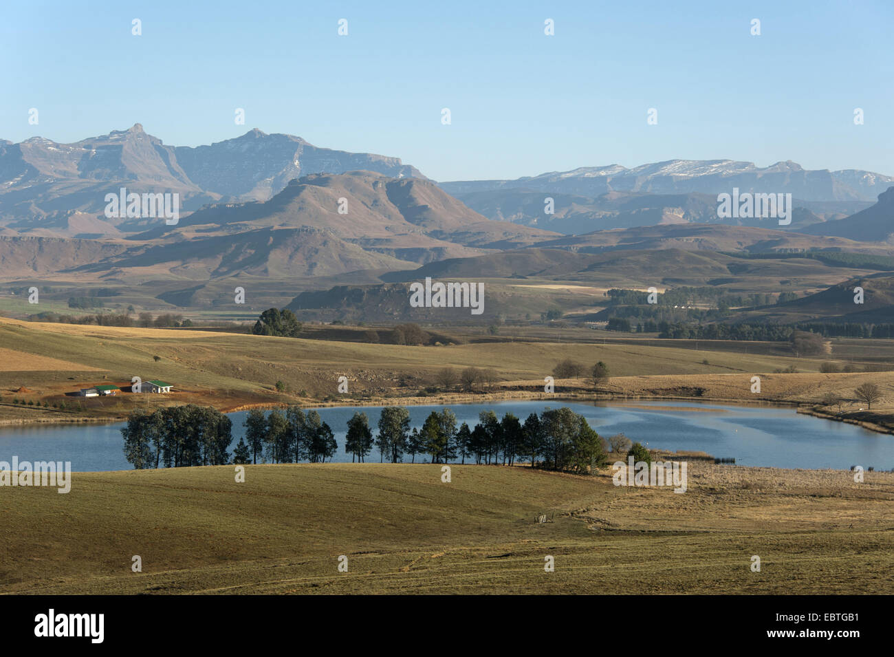 Drakensberg in der Nähe von Underberg, Südafrika Stockfoto