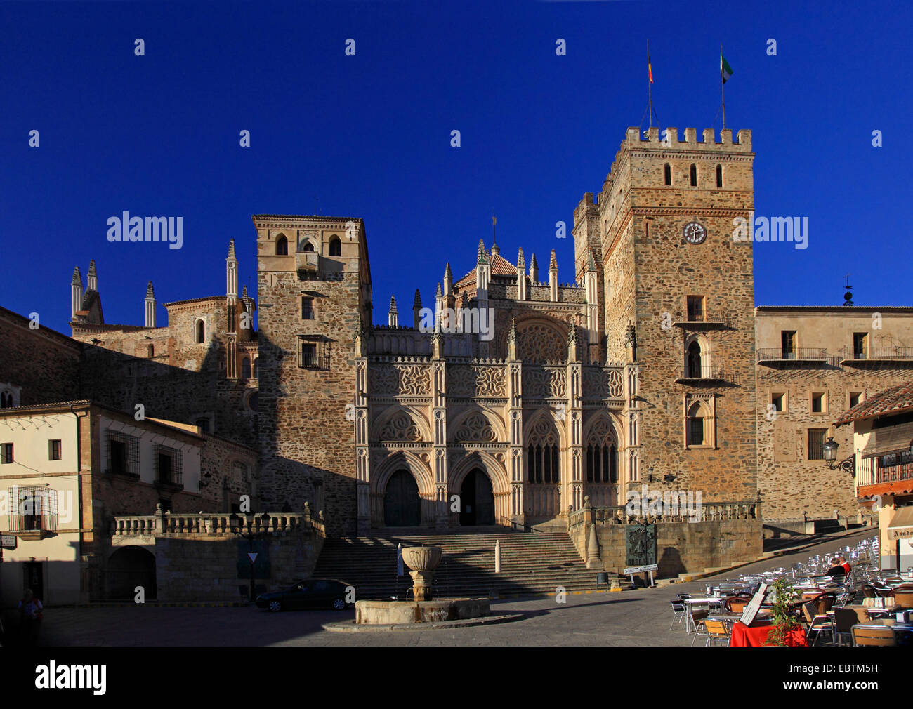 Königliche Kloster von Santa Maria de Guadalupe, Spanien, Extremadura, Guadalupe Stockfoto