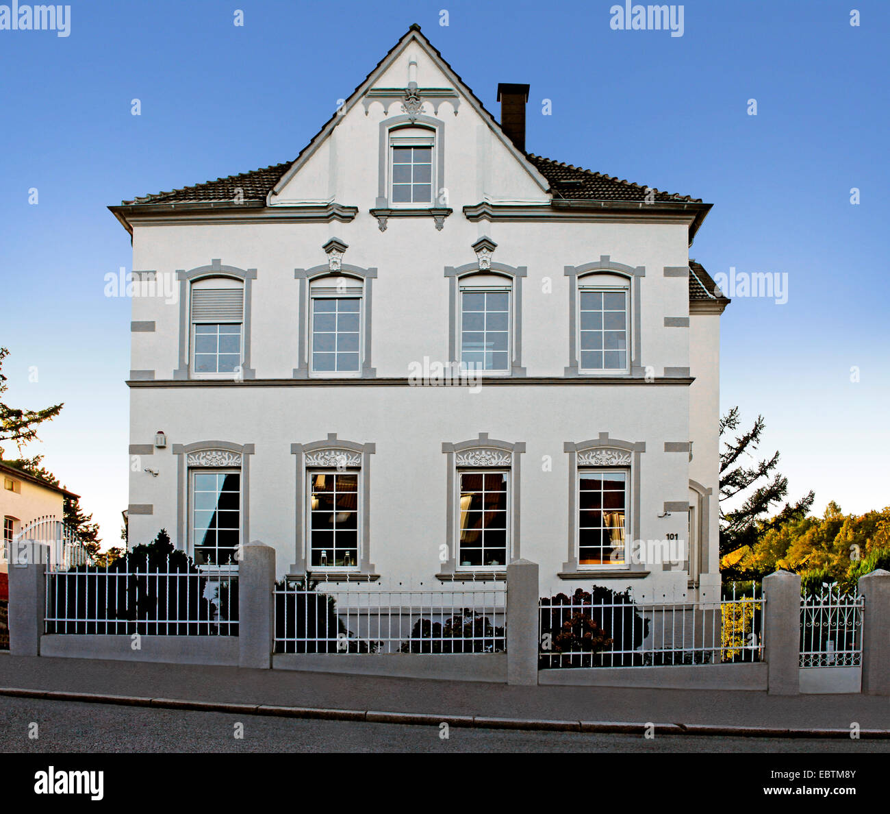 Villa um die Wende des Jahrhunderts, Witten, Ruhrgebiet, Nordrhein-Westfalen, Deutschland Stockfoto