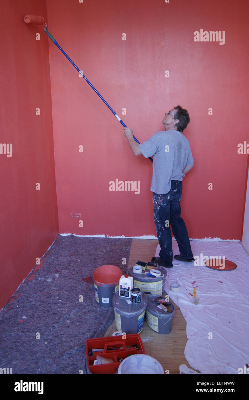 The Red Room Painting Stockfotos The Red Room Painting