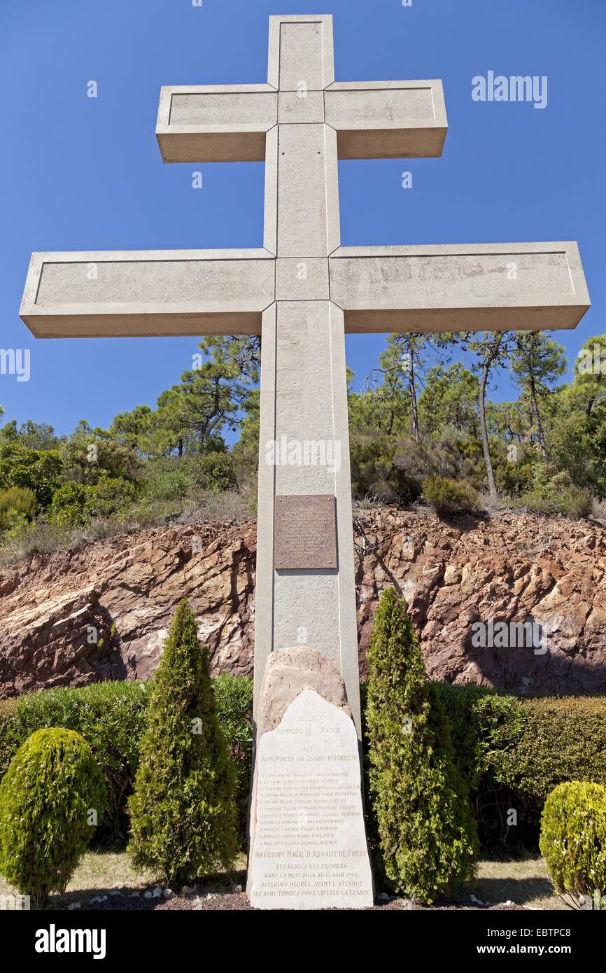 ´ Denkmal, Miramar, Cote Azur, Frankreich Stockfoto