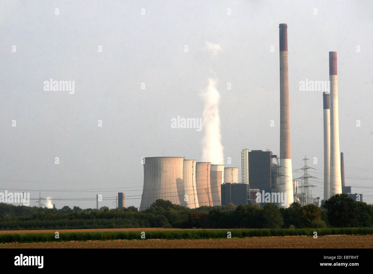 Scholven Kraftwerk, Deutschland, Nordrhein-Westfalen, Ruhrgebiet, Gelsenkirchen Stockfoto