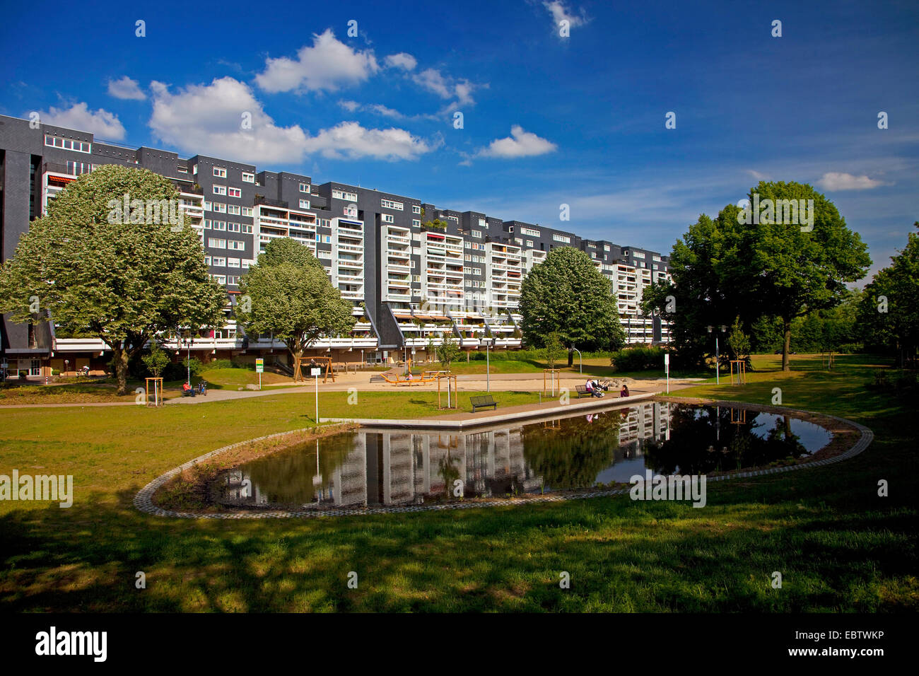 Wohn Komplex "Wohnen West", Deutschland, Nordrhein-Westfalen, Ruhrgebiet, Marl Stockfoto