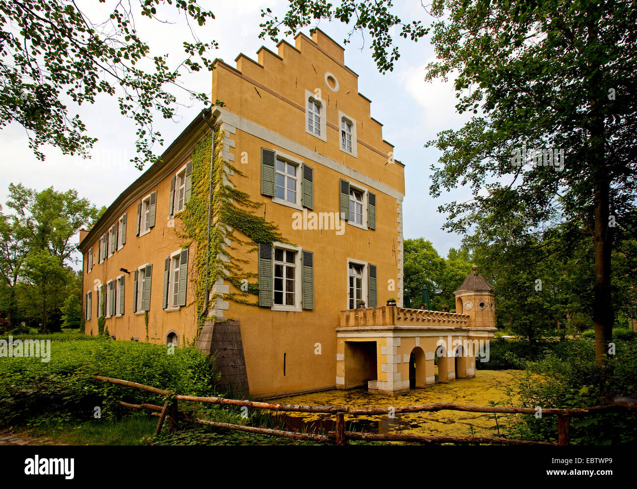 Schloss Westhusen, Dortmund, Ruhrgebiet, Nordrhein-Westfalen, Deutschland Stockfoto