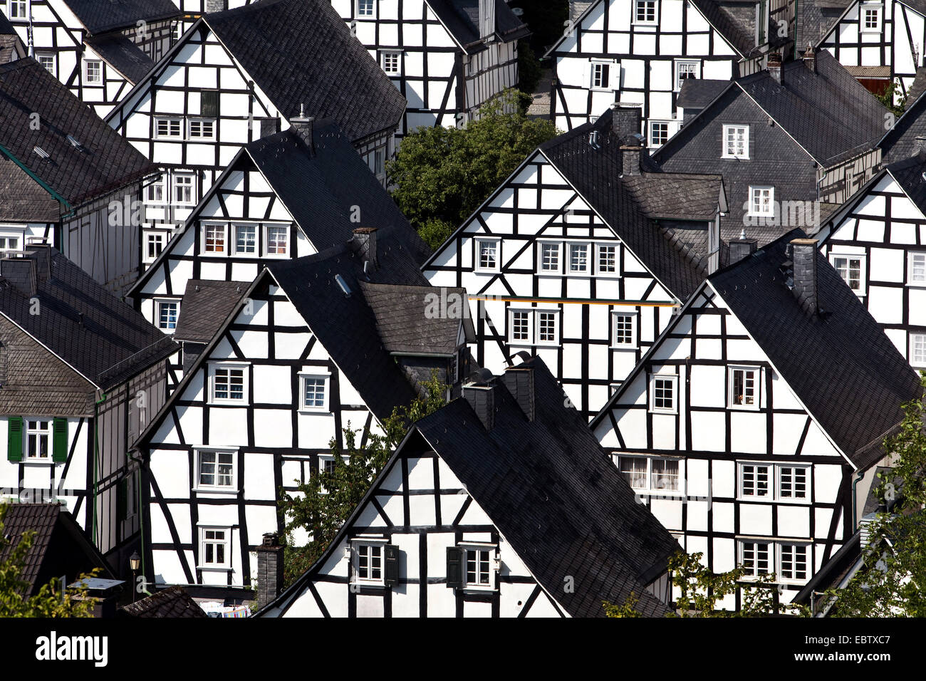 Alter Flecken, historische Stadt Freudenberg, Deutschland, North Rhine-Westphalia, Siegerland, Freudenberg Stockfoto