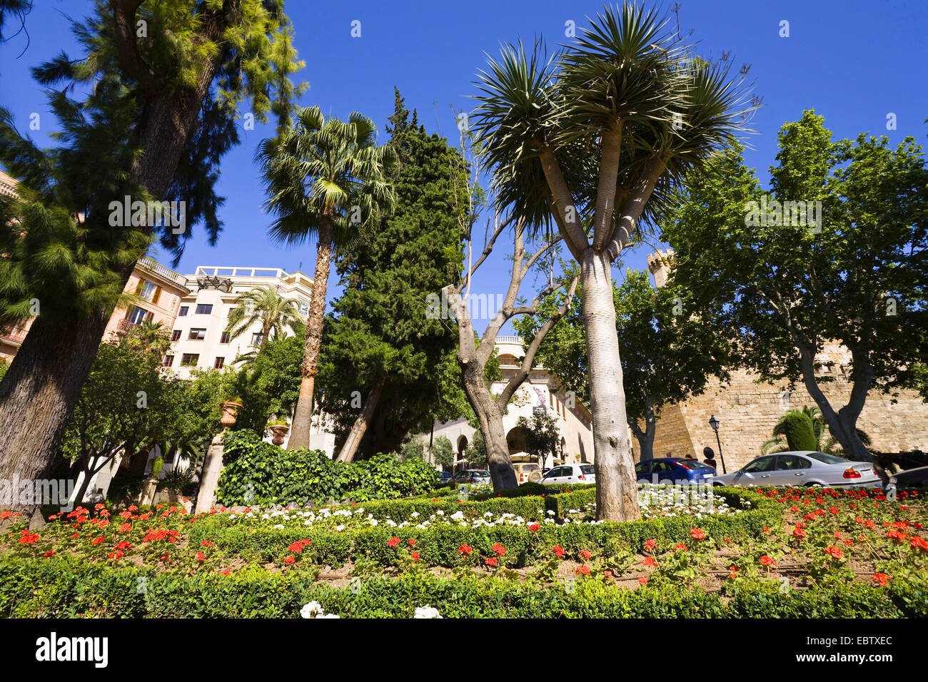 Parken Sie Jardins Casa März, Spanien, Balearen, Mallorca, Palma Stockfoto