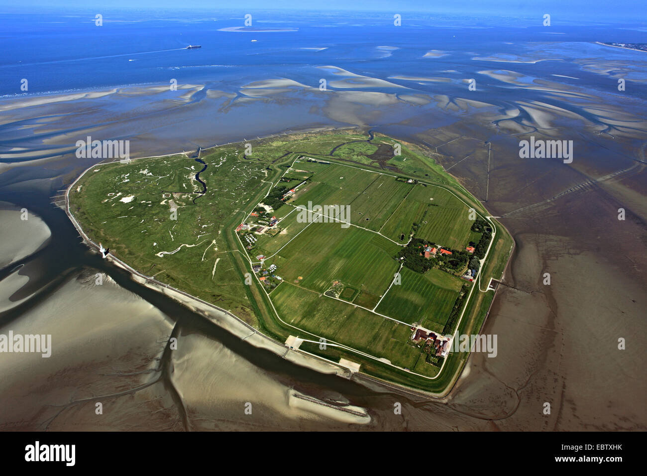 Insel Neuwerk in the Wadden Sea, Deutschland Stockfoto