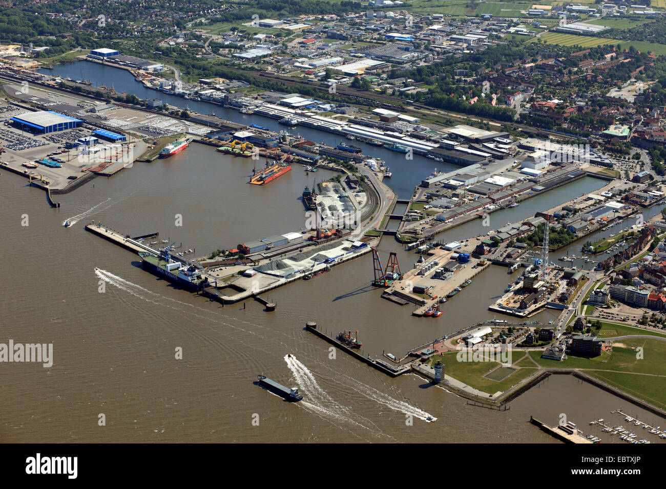 Hafen von Cuxhaven, Deutschland, Niedersachsen, Cuxhaven Stockfoto
