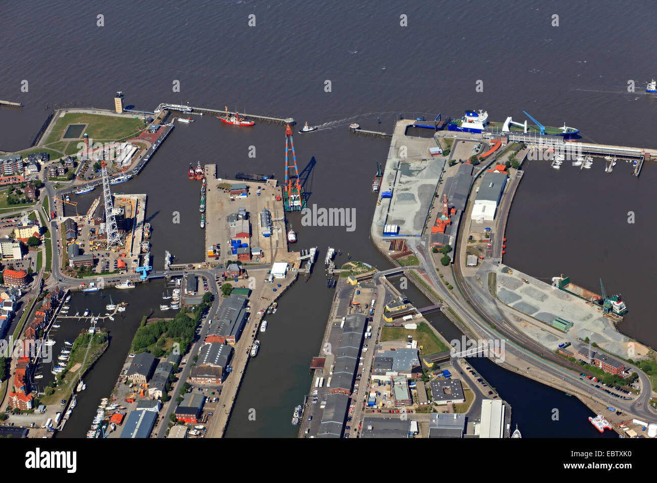 Hafen von Cuxhaven, Deutschland, Niedersachsen, Cuxhaven Stockfoto