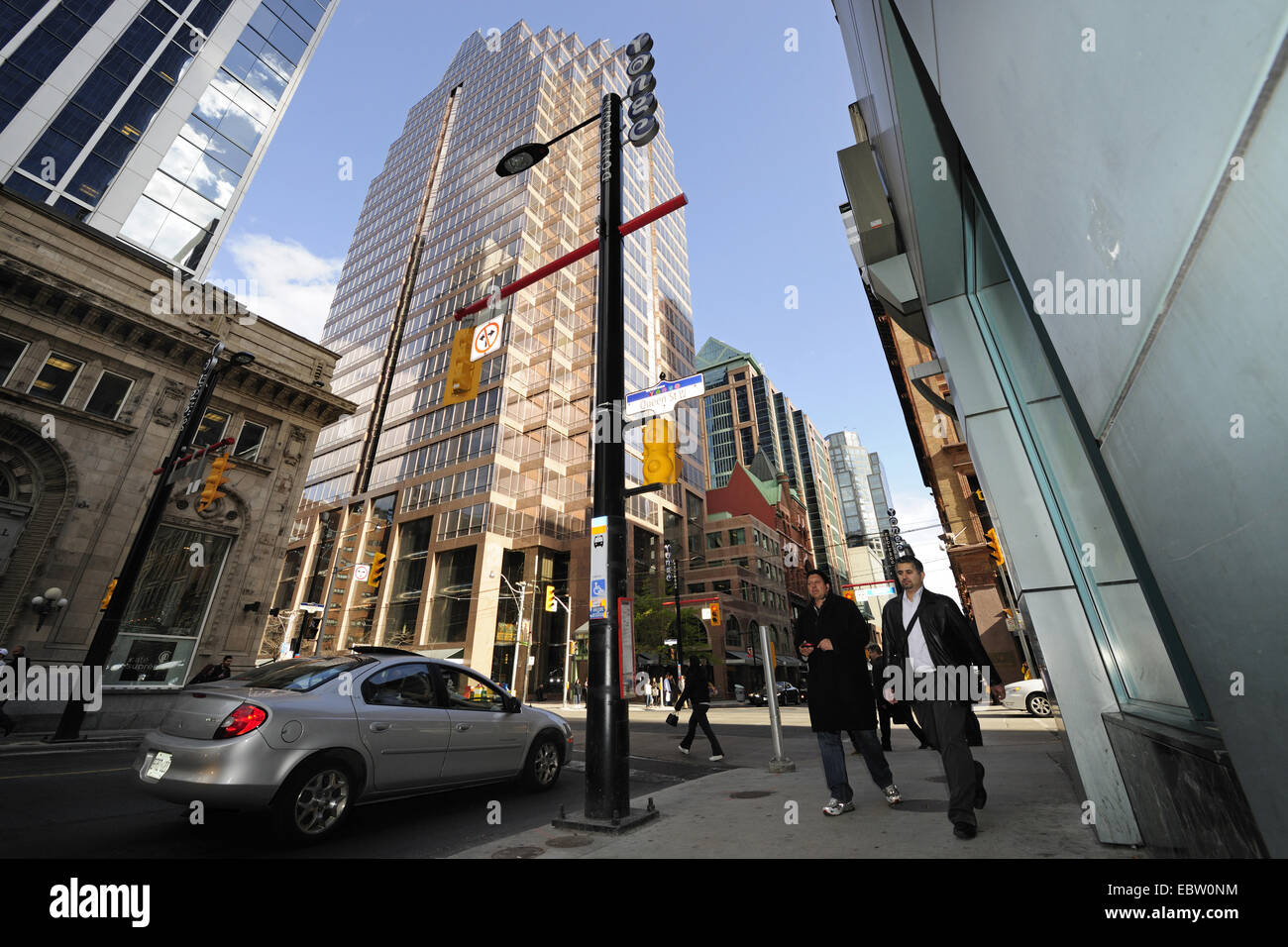 Yonge Street, die längste Straße der Welt in der Innenstadt von Toronto, Kanada, Ontario, Toronto Stockfoto