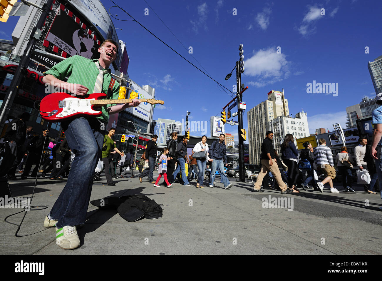 Straßenmusiker, Kanada, Ontario, Toronto Stockfoto