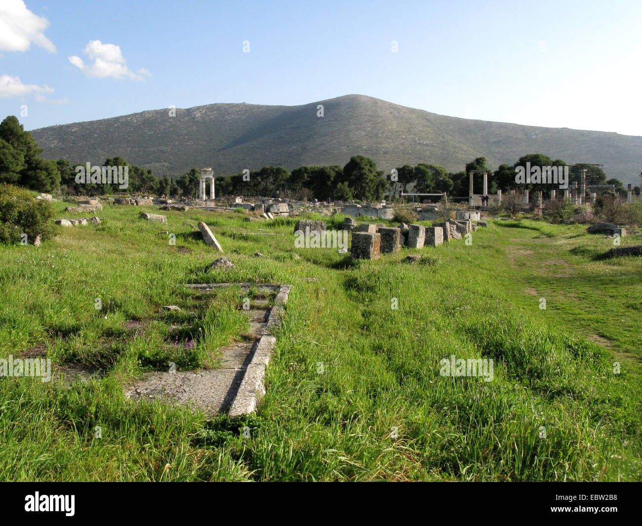 Übersetzertätigkeit Ort Epidauros, Griechenland, Peloponnes, Epidauros Stockfoto