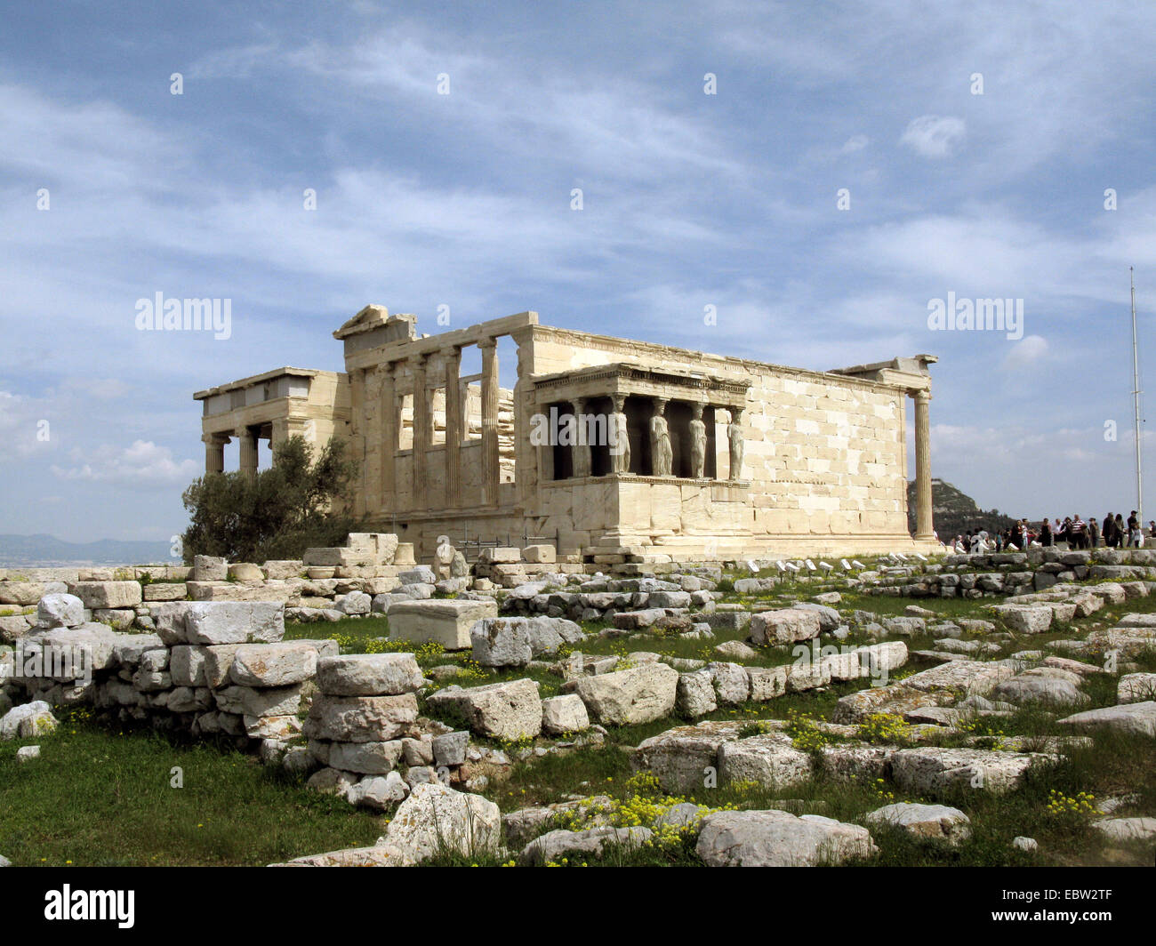 Akropolis, Erechtheion, Griechenland, Athen Stockfoto