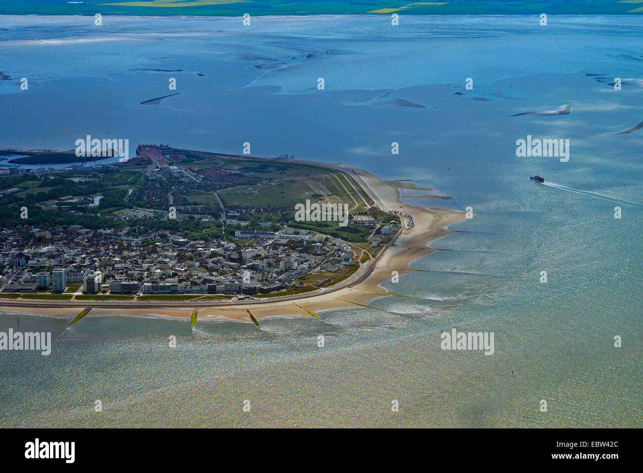 Luftaufnahme von Norderney, Deutschland, Niedersachsen, Norderney Stockfoto