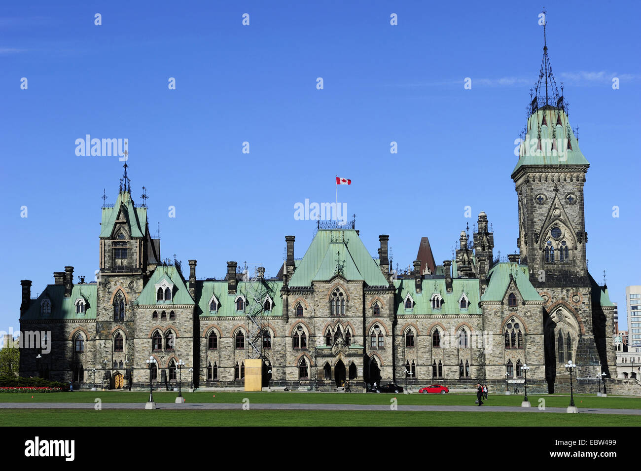 westlichen Teil des Parlaments, Kanada, Ontario, Ottawa Stockfoto