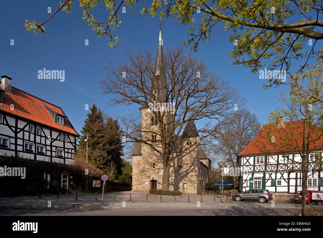 historischen Dorfkern von Wengern, Deutschland, Nordrhein-Westfalen, Ruhrgebiet, Wetter/Ruhr Stockfoto