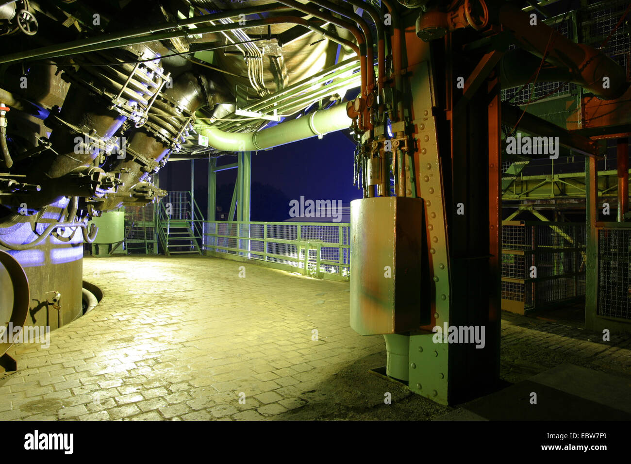 Industriegebiet von der ehemaligen Stahl arbeiten, Henrichshuette, Deutschland, Nordrhein-Westfalen, Ruhrgebiet, Hattingen Stockfoto