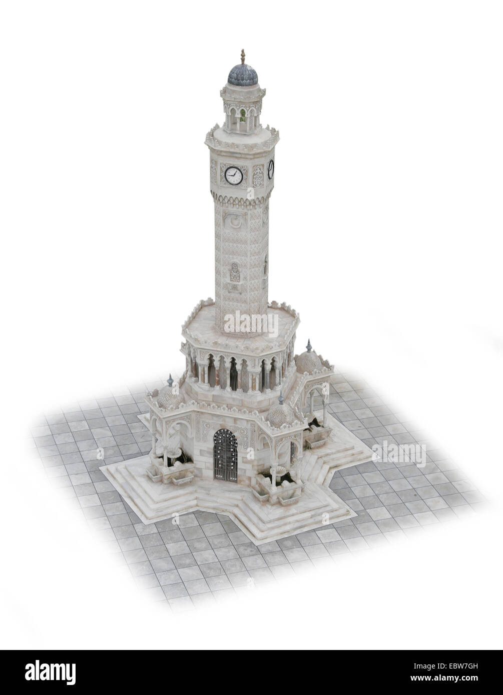 Izmir Clocktower als Miniatur Modell, Türkei, Izmir Stockfoto
