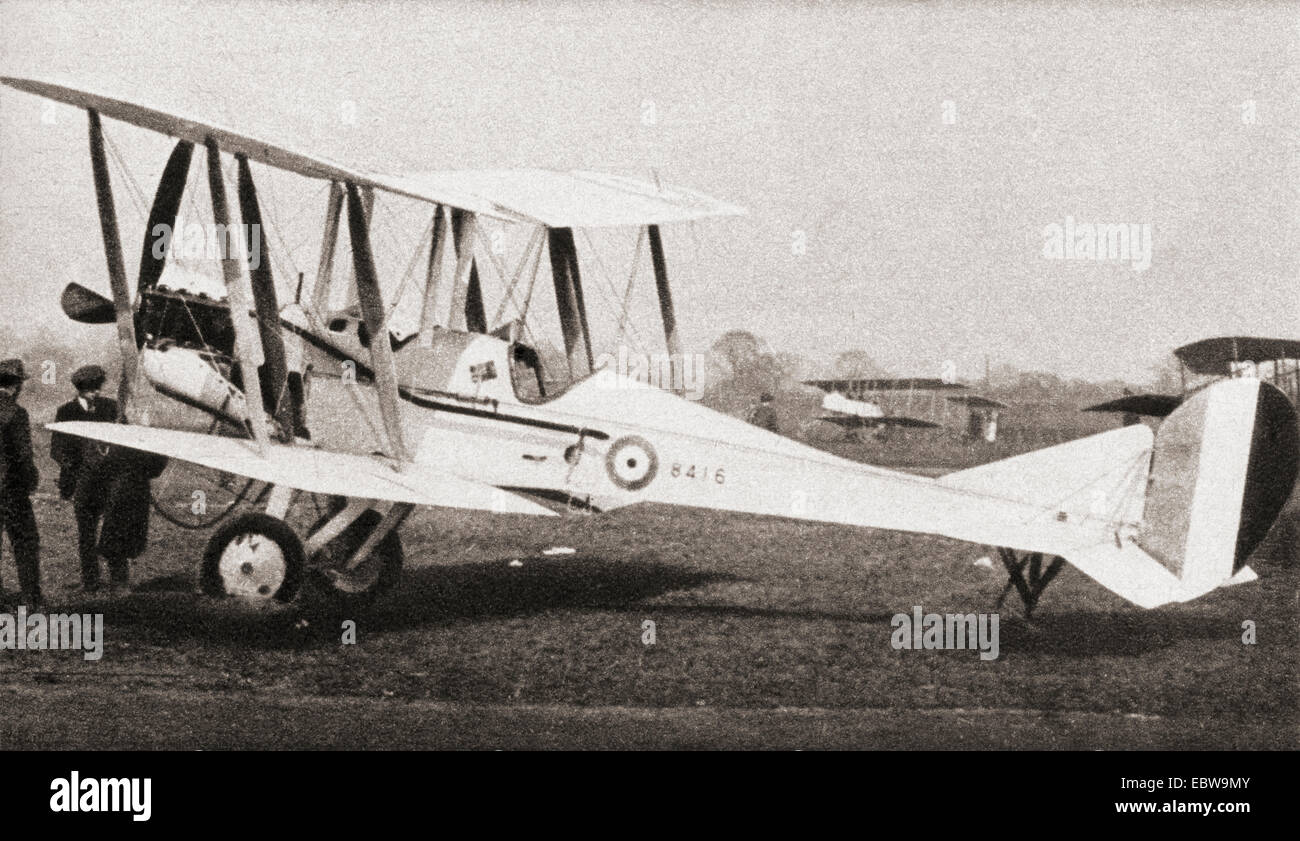 Die Royal Aircraft Factory B.E.2.  Britische Single-Engine-Traktor zweisitziger Doppeldecker, im Dienst der Royal Flying Corps (RFC) von 1912 bis zum Ende des ersten Weltkrieges. Stockfoto