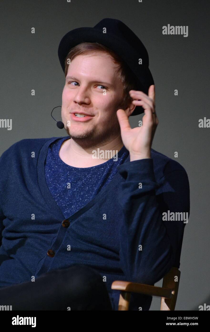 New York, NY, USA. 4. Dezember 2014. Patrick Stump bei Instore-Auftritt für Patrick Stump und GarageBand, The Apple speichern Soho, New York, NY 4. Dezember 2014. Bildnachweis: Derek Sturm/Everett Collection/Alamy Live-Nachrichten Stockfoto