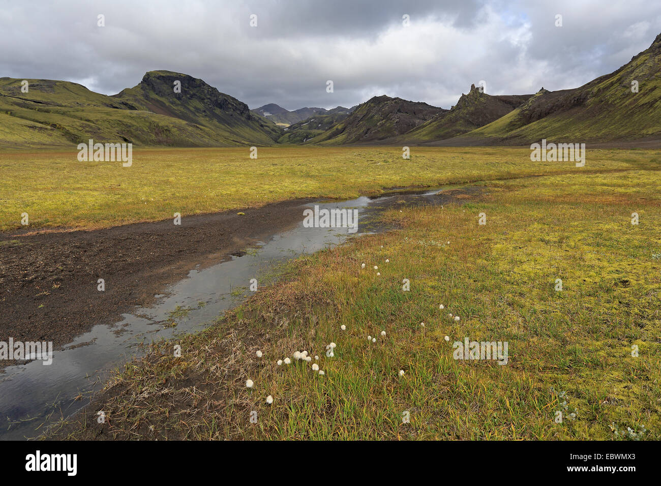 Im Hochland von Island Fjallabak Naturschutzgebiet anzeigen Stockfoto