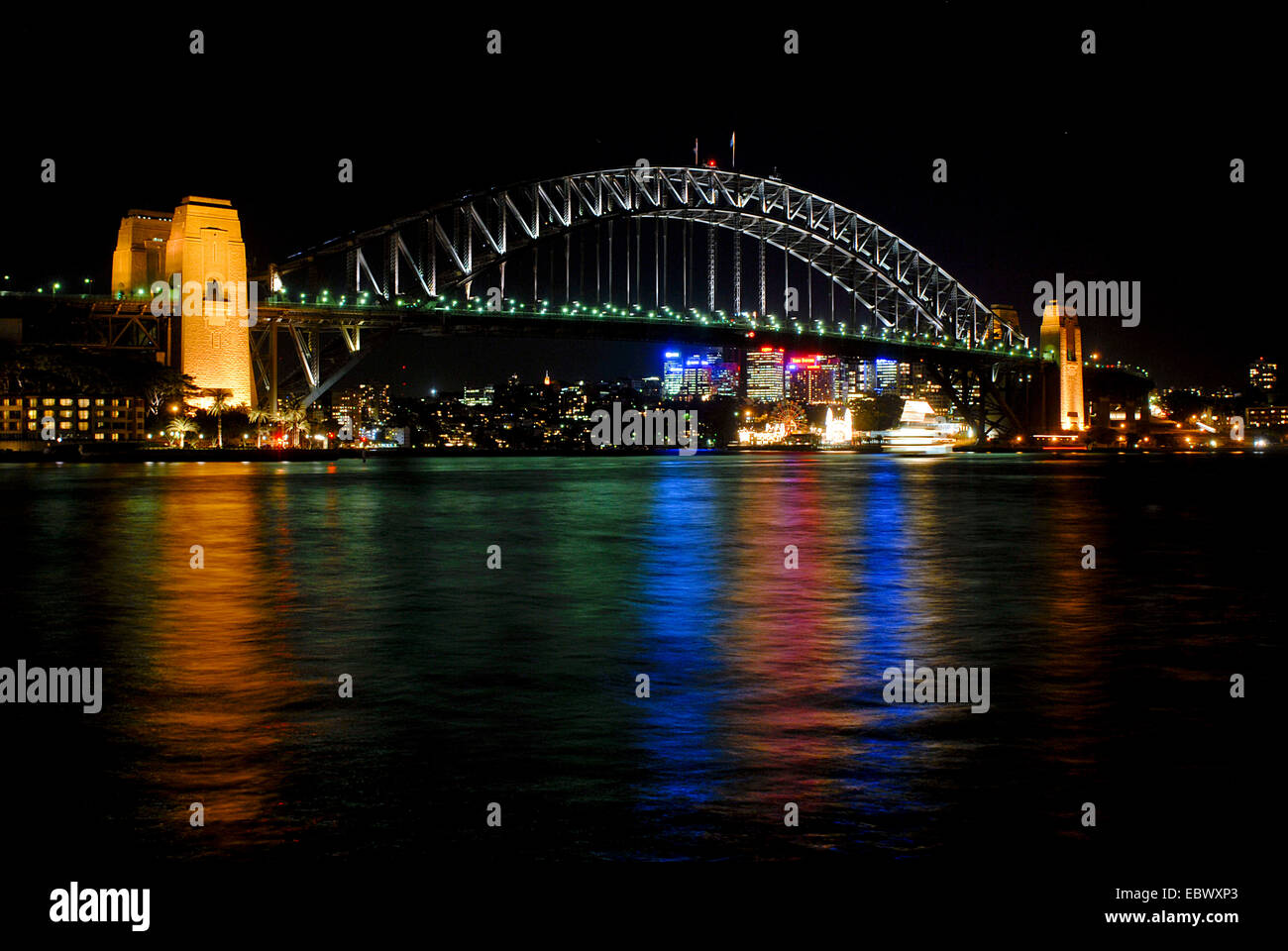 Harbour Bridge bei Nacht, Australien, New South Wales, Sydney Stockfoto