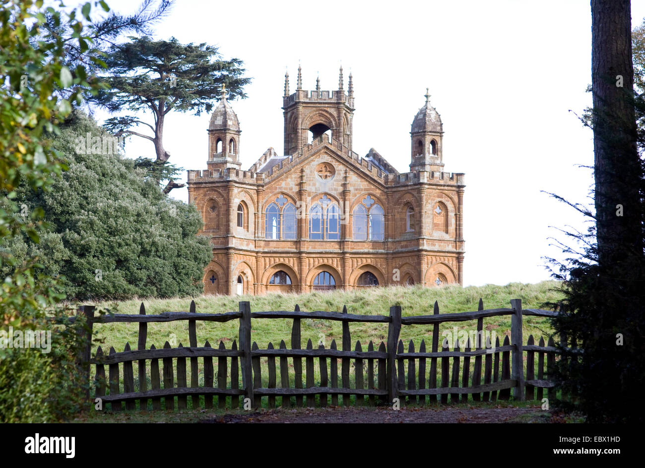 Stowe House im englischen Garten, Vereinigtes Königreich, England Stockfoto