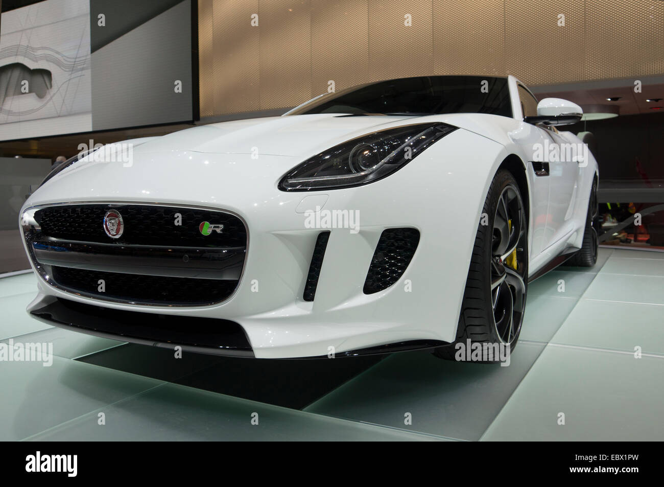 Jaguar F-Type R am internationalen Auto-Salon Genf 2014 Stockfoto