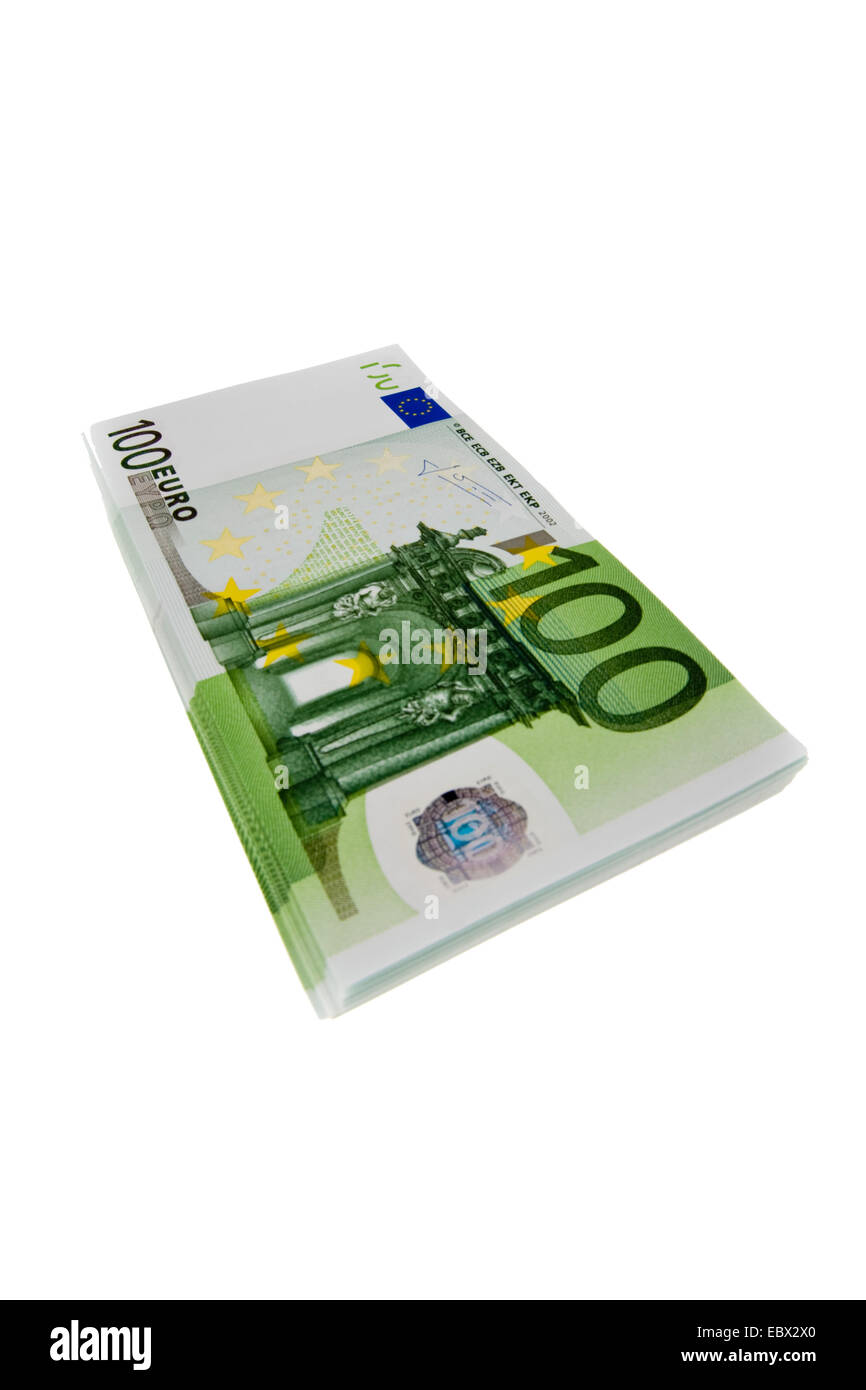 Banknoten der Euro Währung Stockfoto