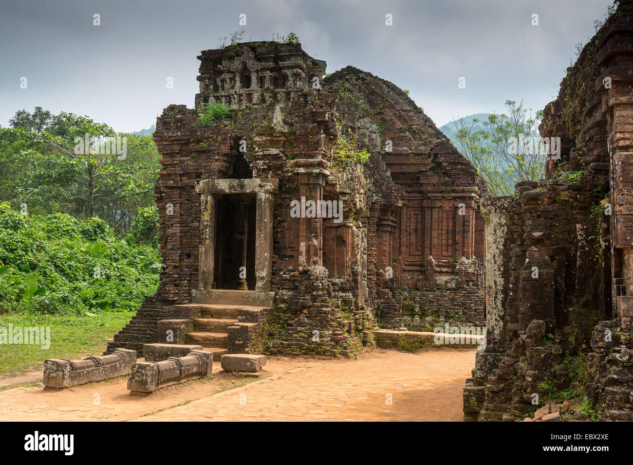 Mein Sohn Hindu-Tempel gebaut, während das Königreich Champa Vietnam Stockfoto