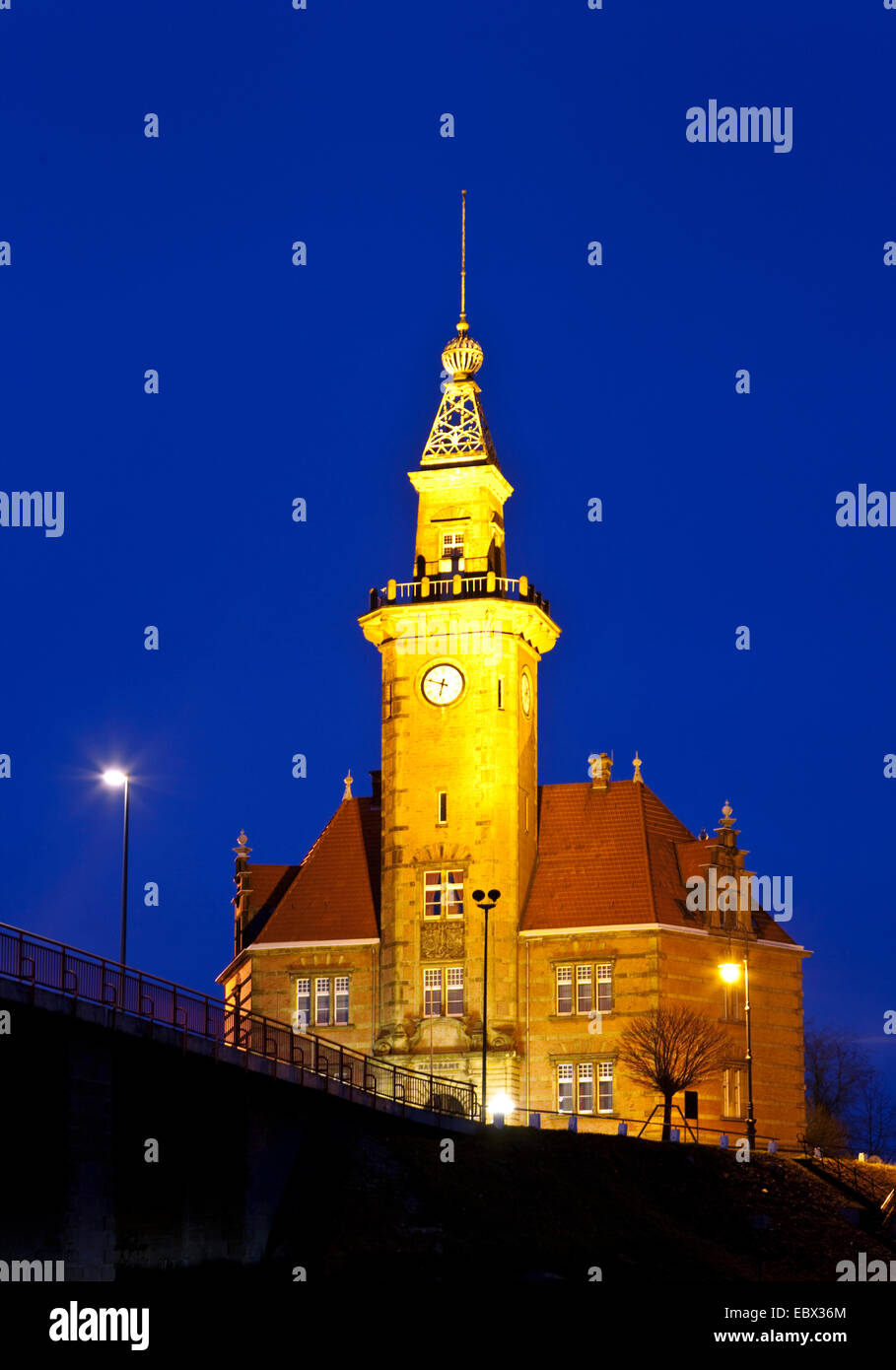 Alten Hafen Master ┤ s Büro, Deutschland, Nordrhein-Westfalen, Ruhrgebiet, Dortmund Stockfoto