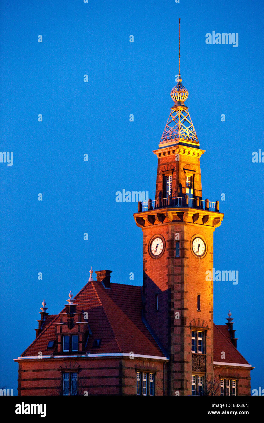 Alten Hafen Master ┤ s Büro, Deutschland, Nordrhein-Westfalen, Ruhrgebiet, Dortmund Stockfoto