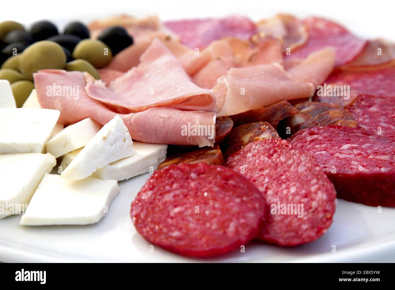 Italienisches Gericht gebildet durch Fleisch und Käse Stockfoto