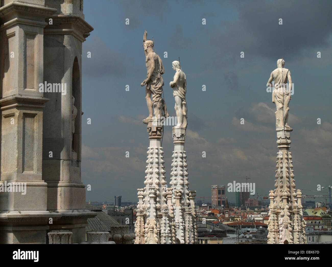 Vie aus Mailand Kathedrale, Italien, Mailand, Milan Stockfoto