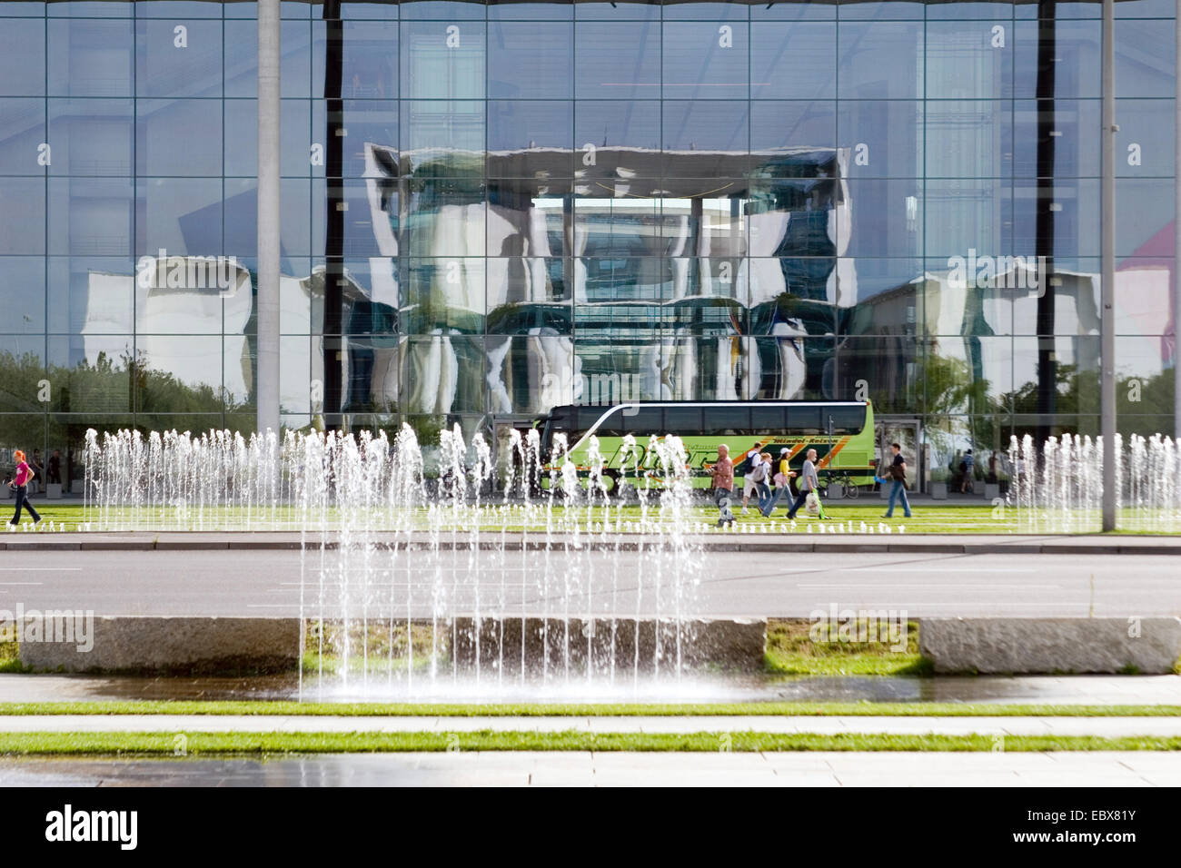 Büro des Bundeskanzlers zu reflektieren, Deutschland, Berlin Stockfoto