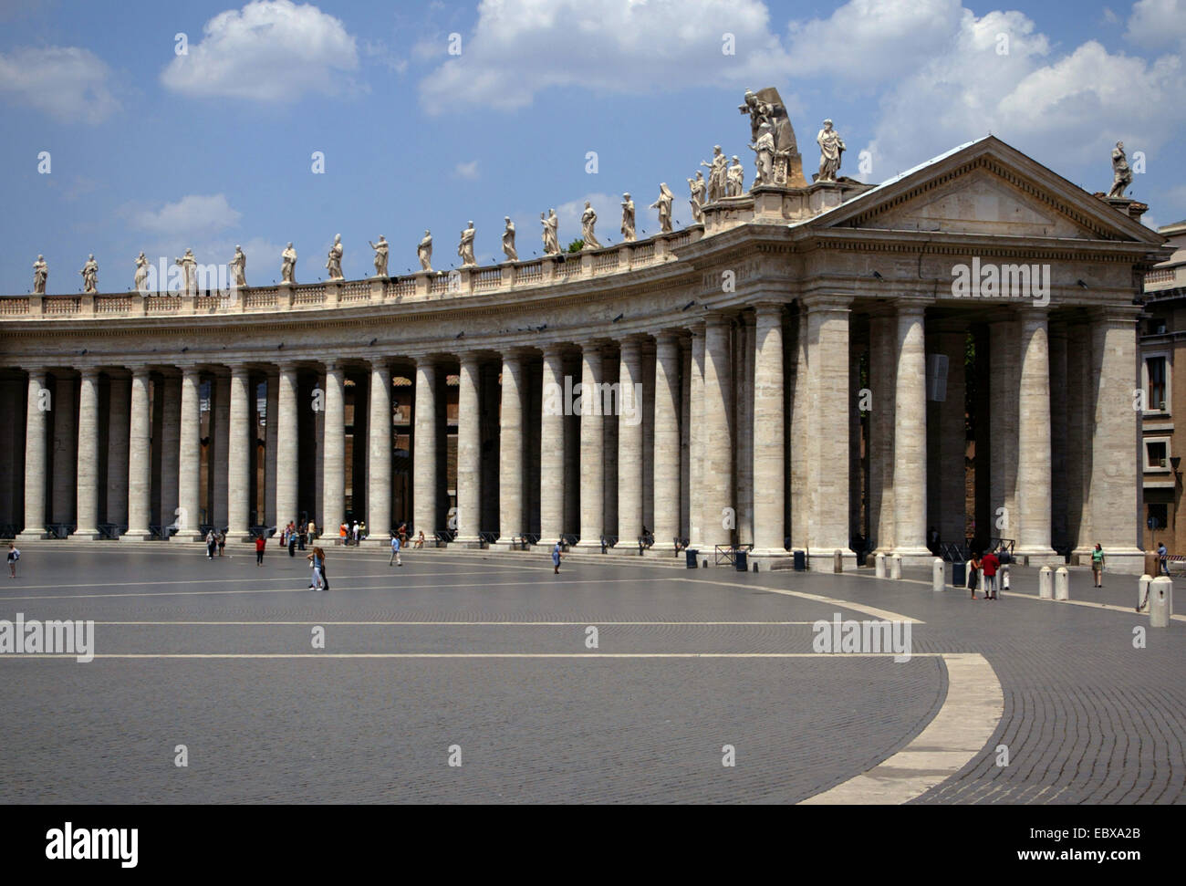 Sankt Peter Platz, Piazza San Pietro, Italien, Vatikanstadt, Rom Stockfoto