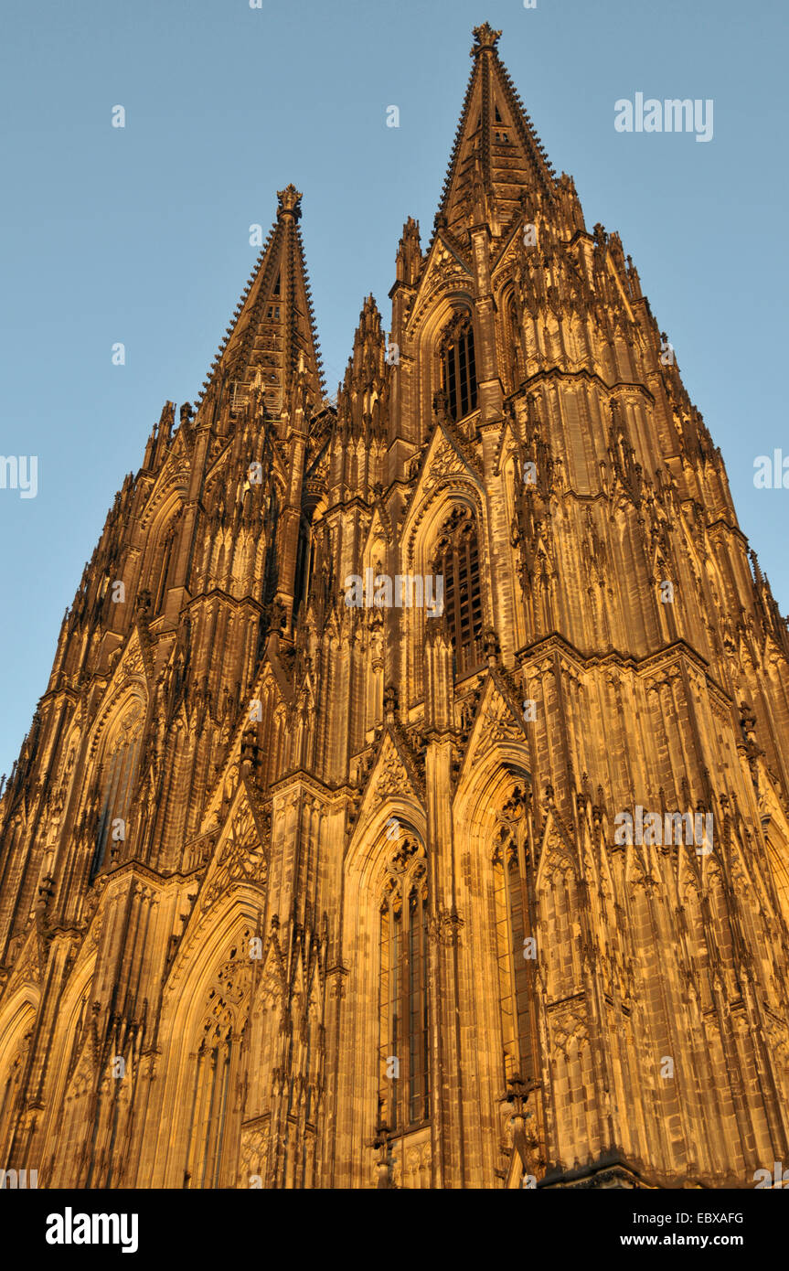 West-Verkleidung der Kölner Dom, Deutschland, Nordrhein-Westfalen, Köln Stockfoto